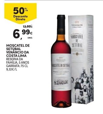 Continente Moscatel de Setúbal Venancio da Costa Lima 75cl promoção