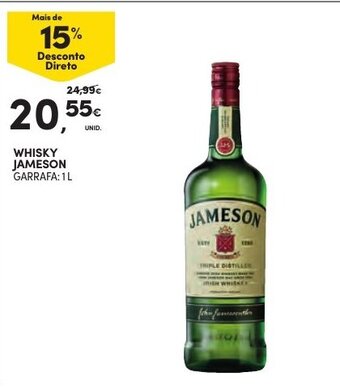 Continente Whisky Jameson 1L promoção