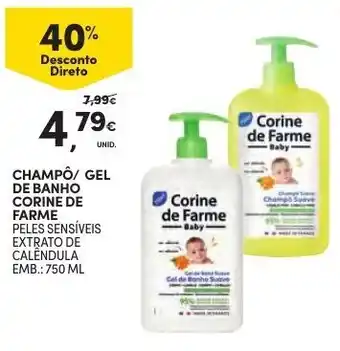 Champô/Gel de Banho Corine de Farme 750ml 370ml