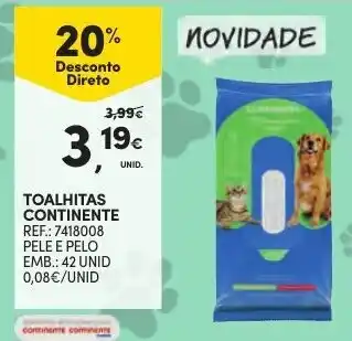 Toalhitas Continente 42 unid
