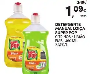 Detergente Manual Loiça Super Pop 460ml