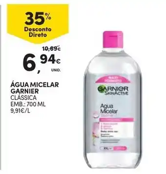 Continente Água Micelar Garnier 700ml promoção