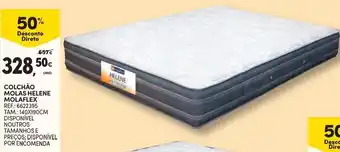 Continente Colchão Molas Helene Molaflex 140x190cm promoção