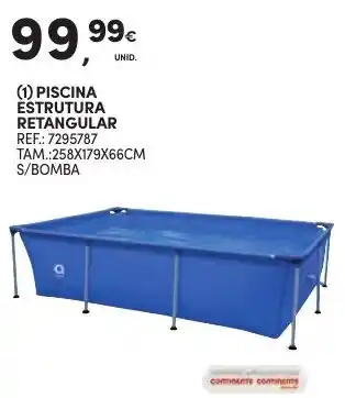Continente Piscina Estrutra Retangular promoção