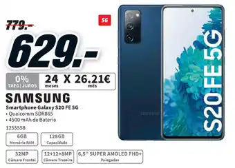 MediaMarkt Samsung Smartphone Galaxy S20 FE 5G promoção
