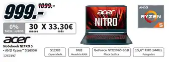 MediaMarkt Acer Notebook NITRO 5 promoção