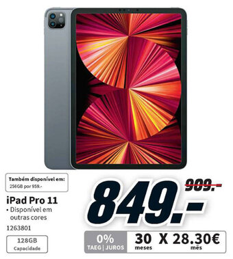 MediaMarkt iPad Pro 11 promoção