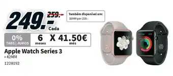 MediaMarkt Apple Watch Series 3 42mm promoção