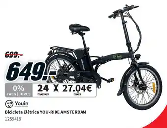 MediaMarkt Youin Bicicleta Elétrica YOU-RIDE AMSTERDAM promoção