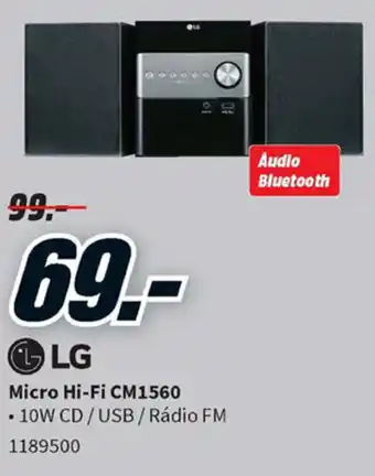 MediaMarkt LG Micro Hi-Fi CM1560 promoção