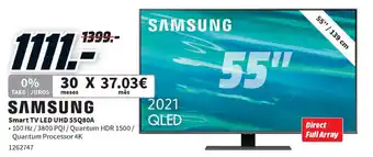 MediaMarkt Samsung SmartTV LED UHD 55Q80A promoção