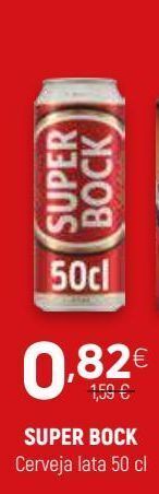Coviran Lata de cerveja super bock promoção