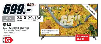 MediaMarkt LG Smart TV LED UHD 65UP7500 promoção