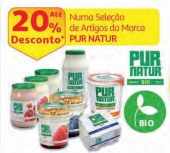 Auchan Iogurte biológico pur natur promoção