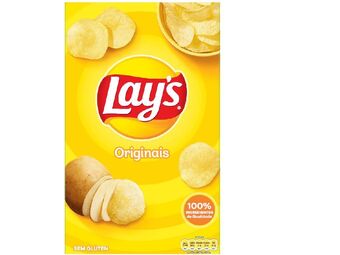 Batatas fritas lisas lay's