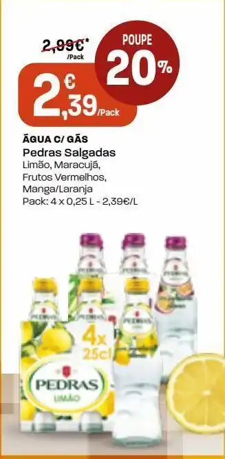 Intermarché Água com gás pedras promoção