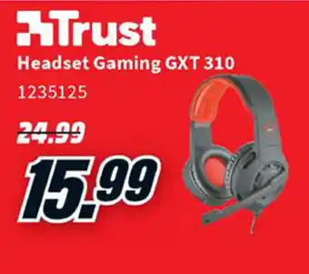 MediaMarkt Trust Headset Gaming GXT 310 promoção