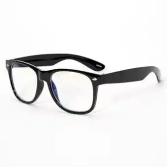 Claire's Solar blue light reducing retro clear lens frames - black promoção