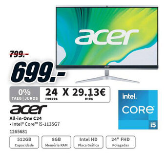 MediaMarkt Acer All-in-One C24 promoção
