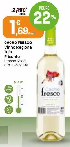 Intermarché Vinhos cacho fresco promoção