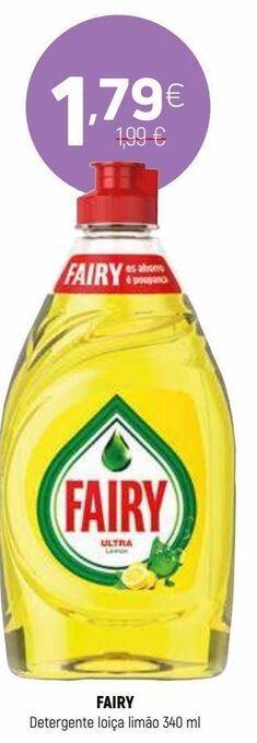 Coviran Detergente lavalouça fairy promoção