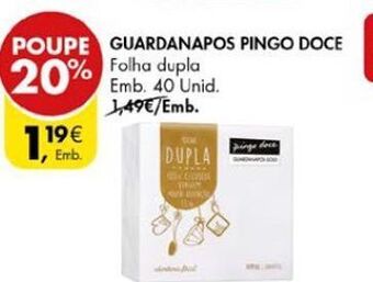 Pingo Doce Guardanapos pingo doce promoção