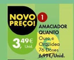 Pingo Doce Amaciador quanto promoção