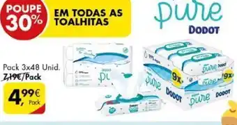 Pingo Doce Toalhitas wc dodot promoção