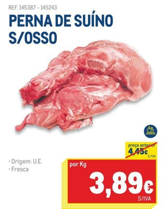 Makro PERNA DE SUÍNO S/OSSO promoção