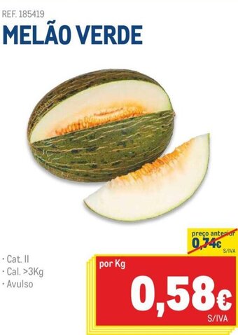 Makro MELÃO VERDE promoção