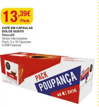 Intermarché Café em Cápsulas Dolce Gusto 3 x 16 Cápsulas promoção