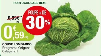 Intermarché Couve Lombardo Programa Origens promoção