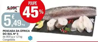 Intermarché Pescada da África do Sul N°3 1,2kg promoção