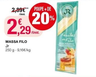 Intermarché Massa Filo Jr 250g promoção