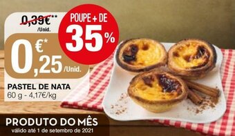 Intermarché Pastel de Nata 60g promoção