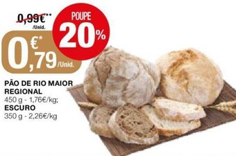 Intermarché Pão de Rio Maior Regional 450g promoção