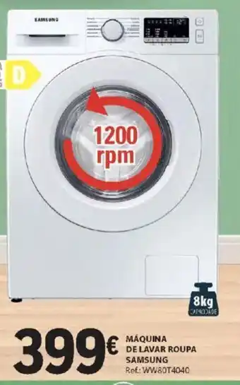 E.Leclerc MÁQUINA DE LAVAR ROUPA SAMSUNG Ref: WW80T4040 promoção