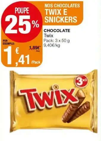 Chocolate Twix 3x50g
