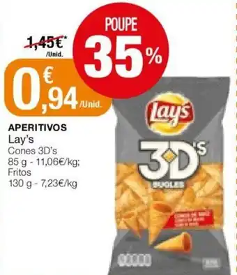 Intermarché Aperitivos Lay's 85g / 130g promoção