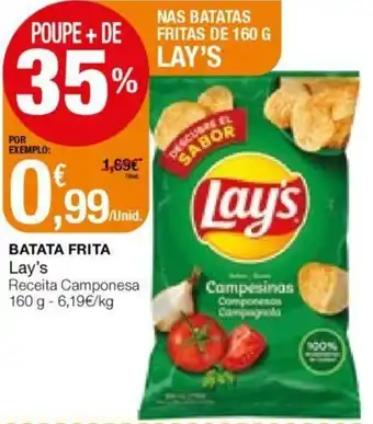 Intermarché Batata Frita Lay's 160g promoção