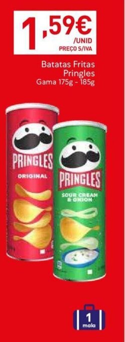 Recheio Batatas Fritas Pringles Gama 175g - 185g promoção