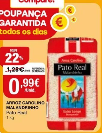 Intermarché Arroz Carolino Malandrinho Pato Real 1kg promoção