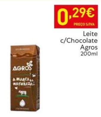 Recheio Leite c/Chocolate Agros 200ml promoção