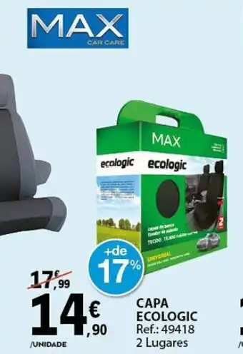 E.Leclerc CAPA ECOLOGIC Ref.: 49418 2 Lugares promoção