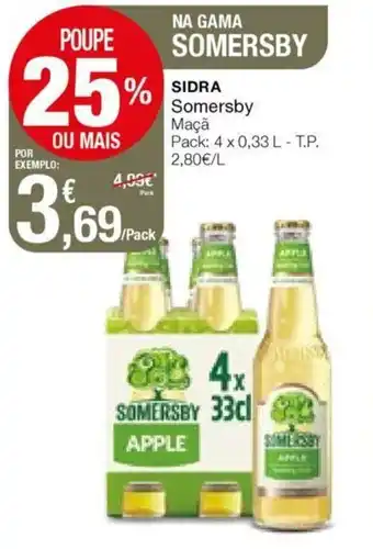 Intermarché Sidra Somersby 4x0,33L promoção