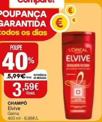 Intermarché Champô Elvive 400ml promoção