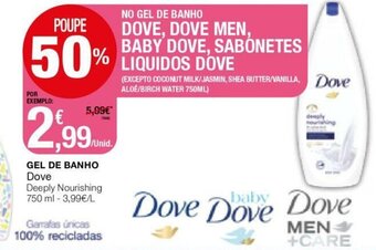 Intermarché Gel de Banho Dove 750ml promoção
