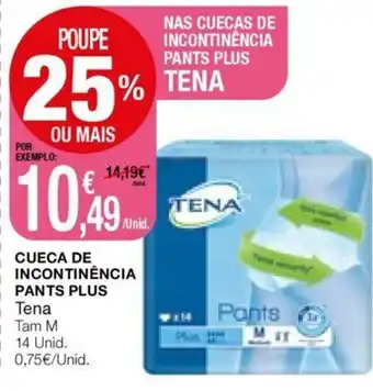 Intermarché Cueca de Incontinência Pants Plus Tena Tam M promoção