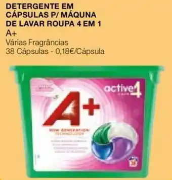 Intermarché Detergente em Cápsulas P/Máquina de Lavar Roupa 4 em 1 A+ 38 Cápasulas promoção