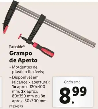 Lidl Parkside Frampo de Aperto 50x30mm promoção